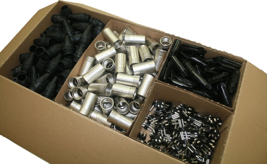Neutrik NC3MXX-D Bulk 3pin XLR Male Connectors (100-Pack)