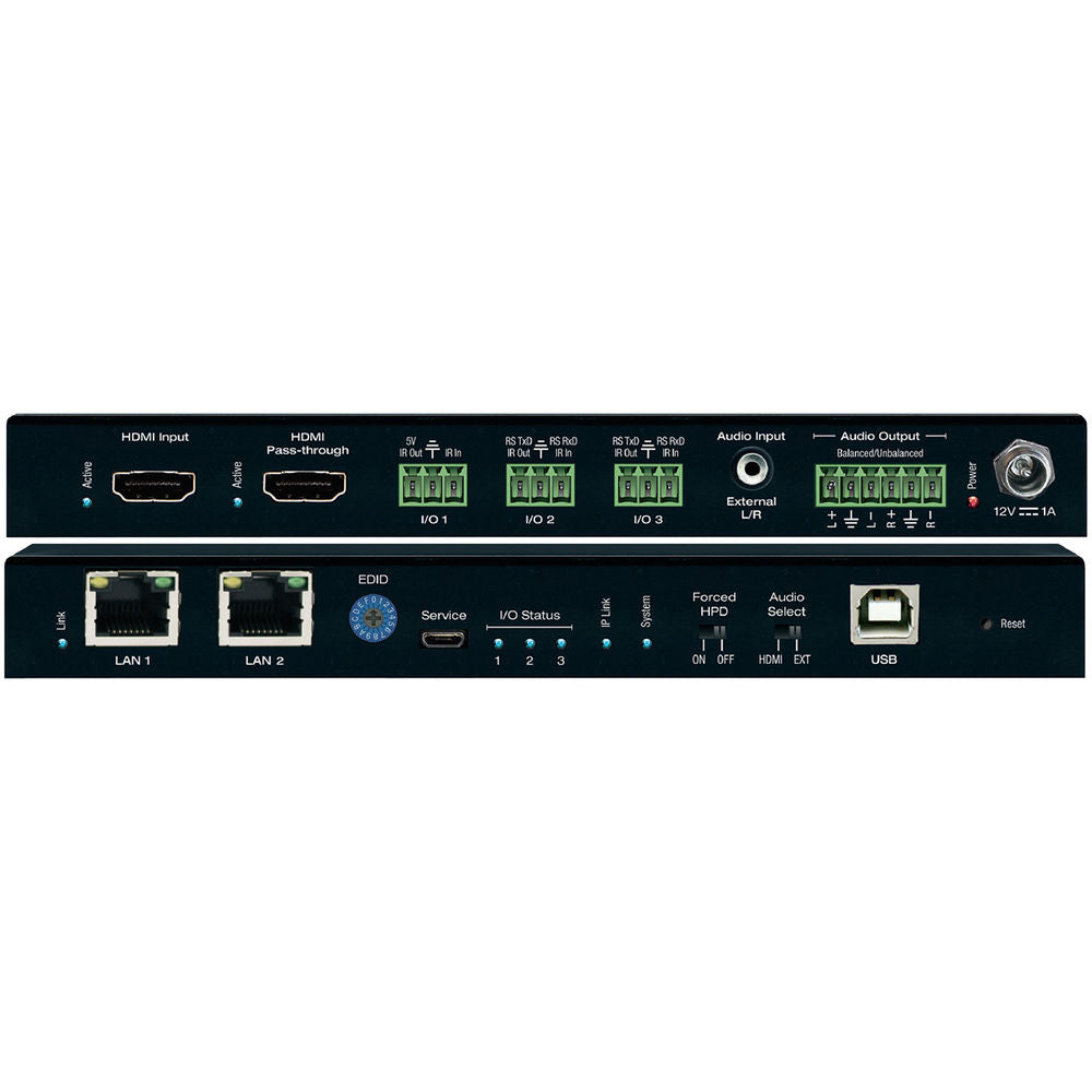 Key Digital KD-IP1022ENC 4K Enterprise AV Over IP Encoder w/ Independent AV, KVM/USB Routing & Audio De-Embedding