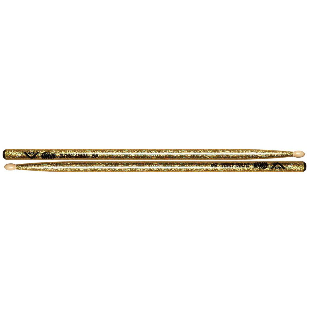 Vater VCG5A - Color Wrap 5A Gold Sparkle Drumsticks