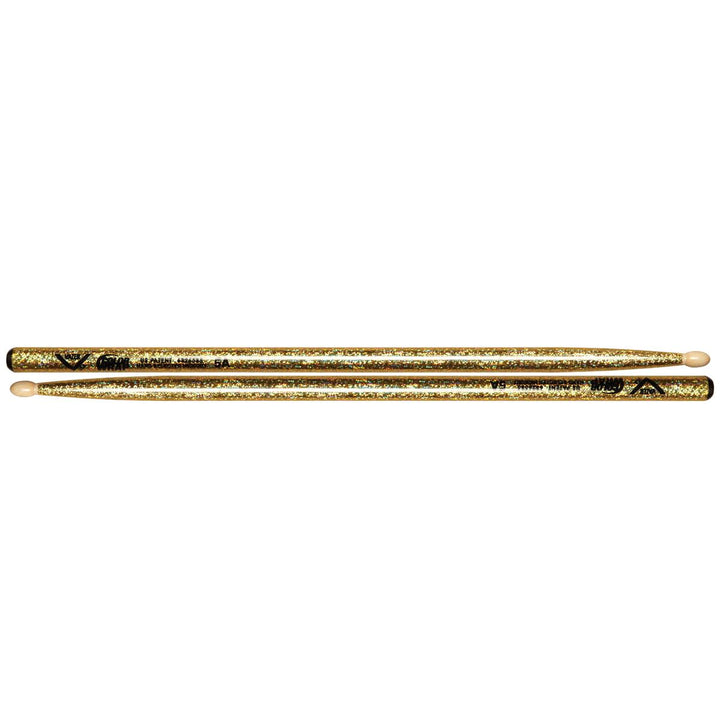 Vater VCG5A - Color Wrap 5A Gold Sparkle Drumsticks