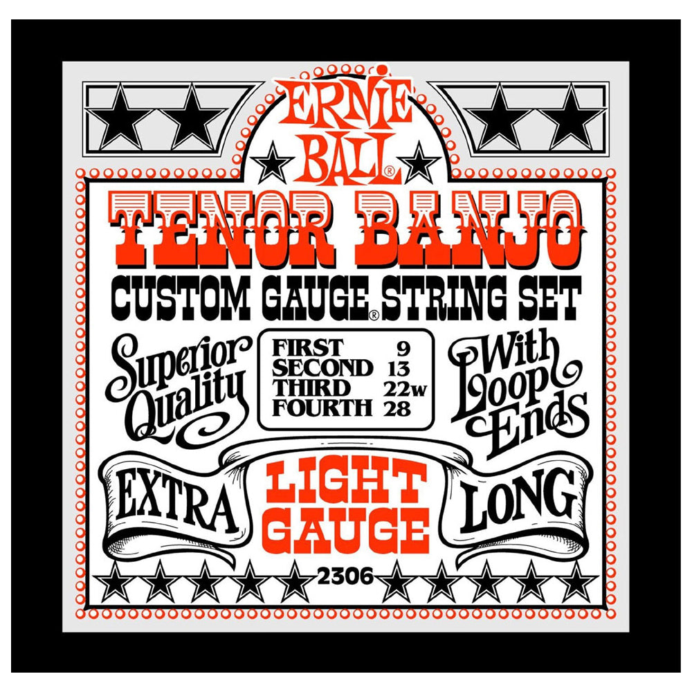 Ernie Ball 2306EB TENOR BANJO LOOP END LIGHT 9-28