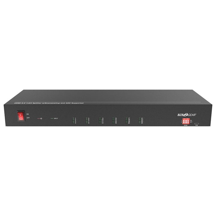 BZBGEAR - HDMI V2.0 1X24 Splitter with Downscaling and AOC Supported