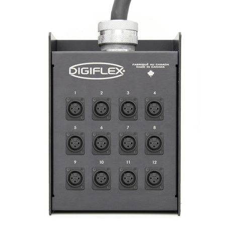 Digiflex DE12-0-75 - 75 Foot 12/0 Channel Snake with XLR Connectors
