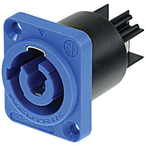Neutrik NAC3MPA-1 - 3 Pole Chassis AC Connector for Power In System -Blue
