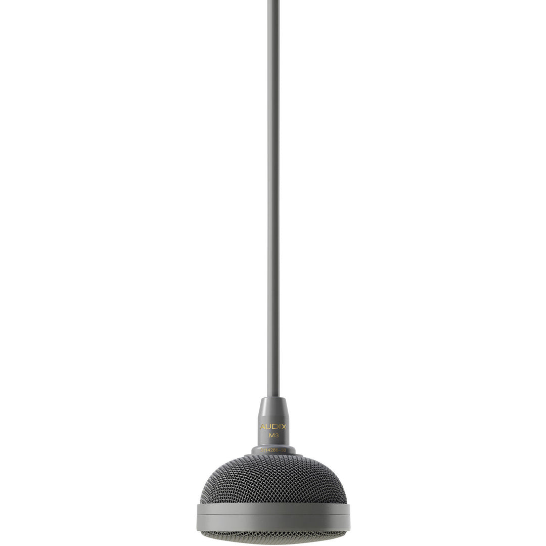 Audix M3 Series Tri-Element Hanging Ceiling Microphone - Grey w/ 4’ Cable