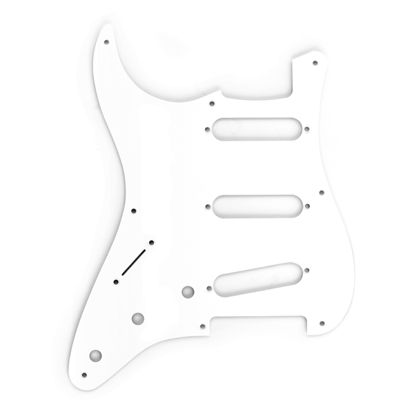 Fender 8-Hole '50s Vintage-Style Left-Hand Stratocaster S/S/S Pickguards - White