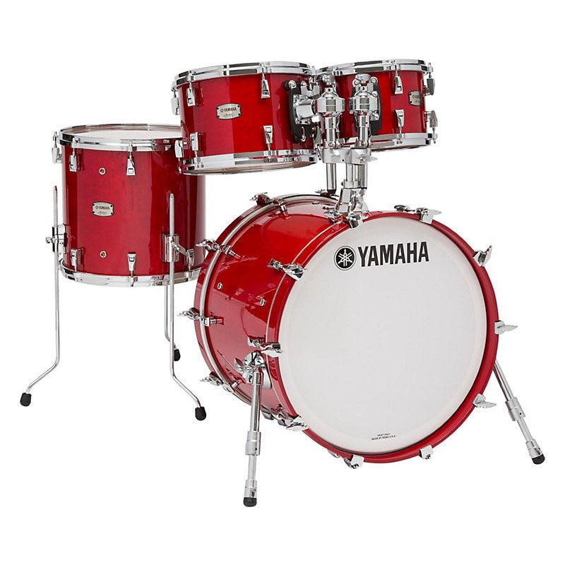 Yamaha Absolute Hybrid Maple 4-Piece Shell Pack 18” Bass Drum (No Snare) - Red Autumn