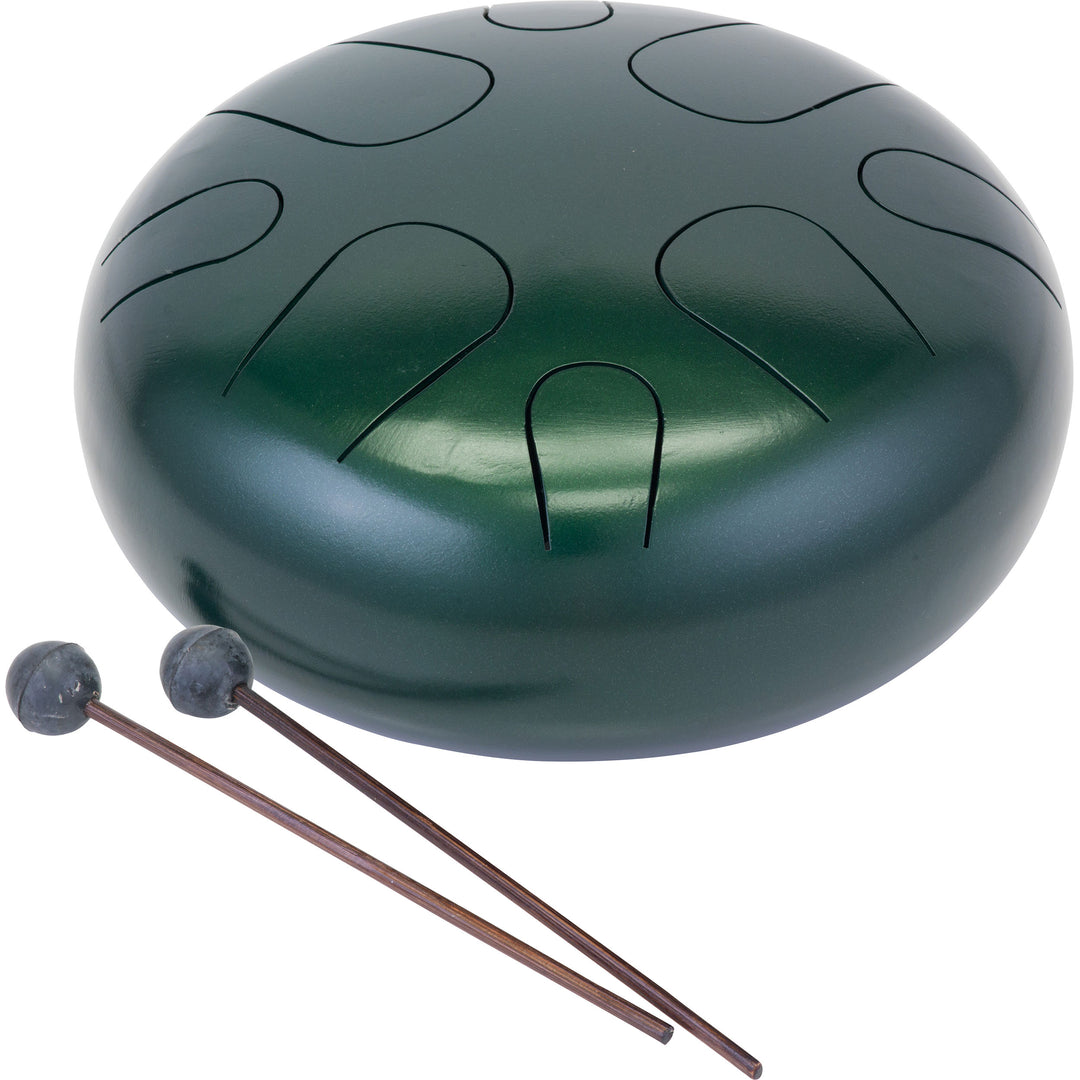 Pearl Awakening Series PMTD8AM689  8-Note Minor Metal Tongue Drum 10" Green Burst Color