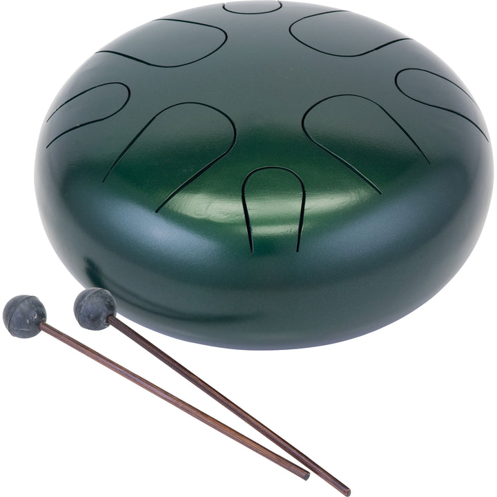 Pearl Awakening Series PMTD8AM689  8-Note Minor Metal Tongue Drum 10" Green Burst Color