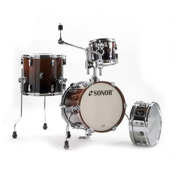 Sonor AQ2 Martini Set 4-Piece Drum Kit with Cymbal / Tom Holder - Brown Fade
