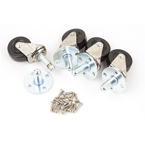 Fender Casters Set of 4 w/ Hardware Included - Nickel