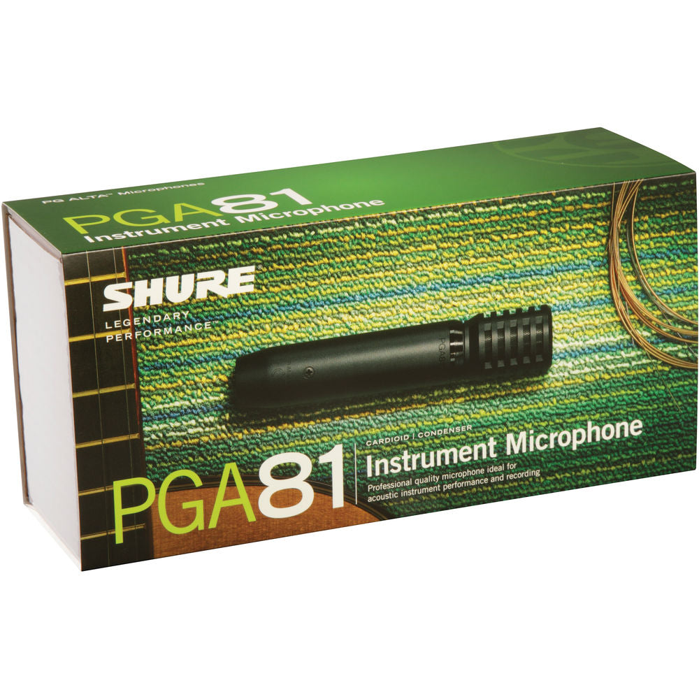 Shure PGA81 Cardioid Condenser Instrument Microphone (No Cable)