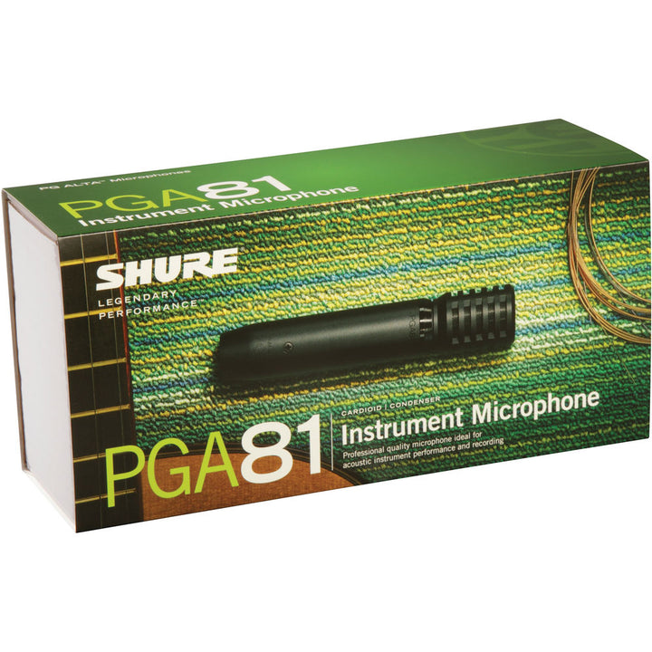 Shure PGA81 Cardioid Condenser Instrument Microphone (No Cable)