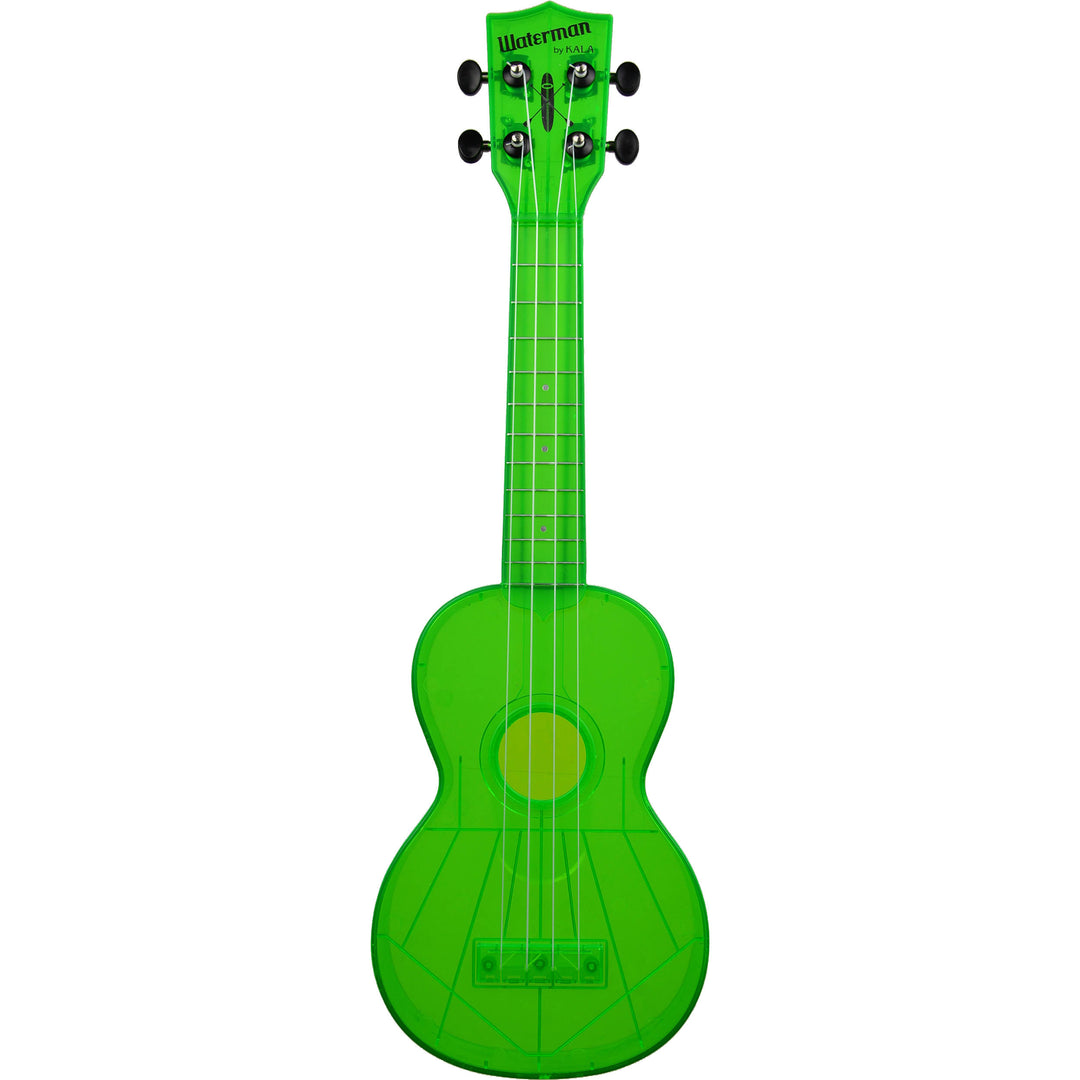 Kala Waterman Series Soprano Ukulele - Fluorescent Green