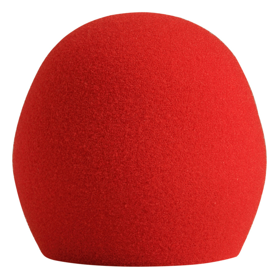 Shure A58WS Foam Windscreen for Wired Vocal Microphones Red