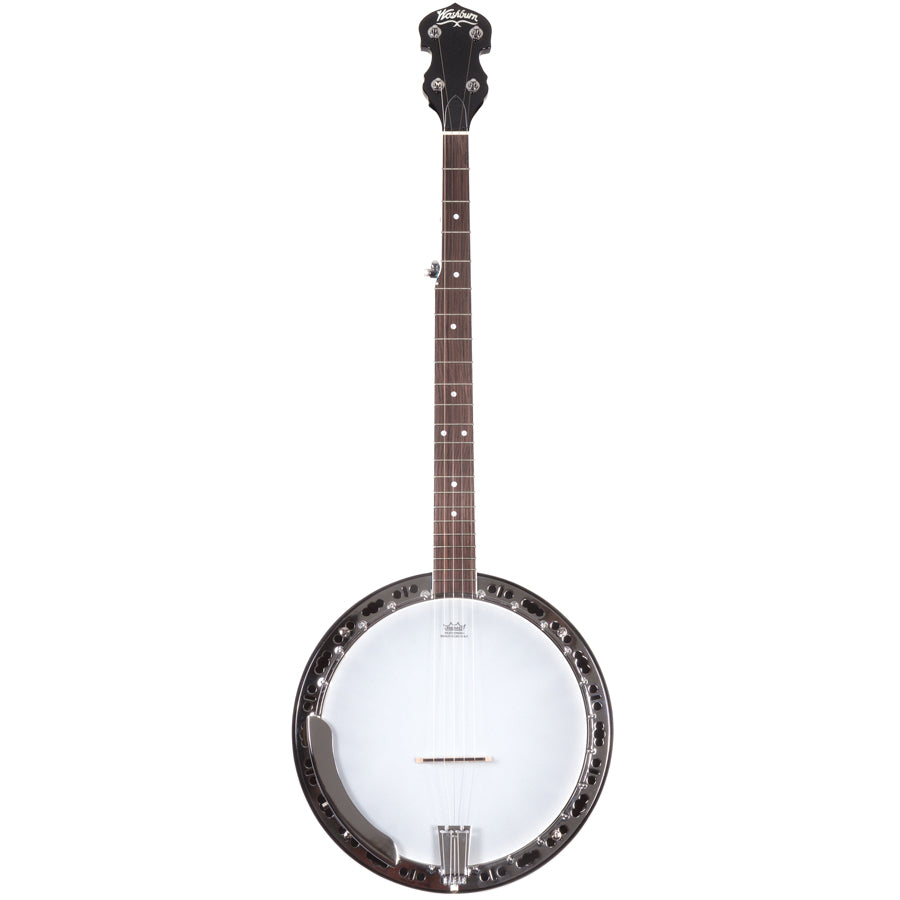 Washburn B11K-A Banjo 5 String w/Case,Remo Top, Mahogany Body, Mahogany Resonator