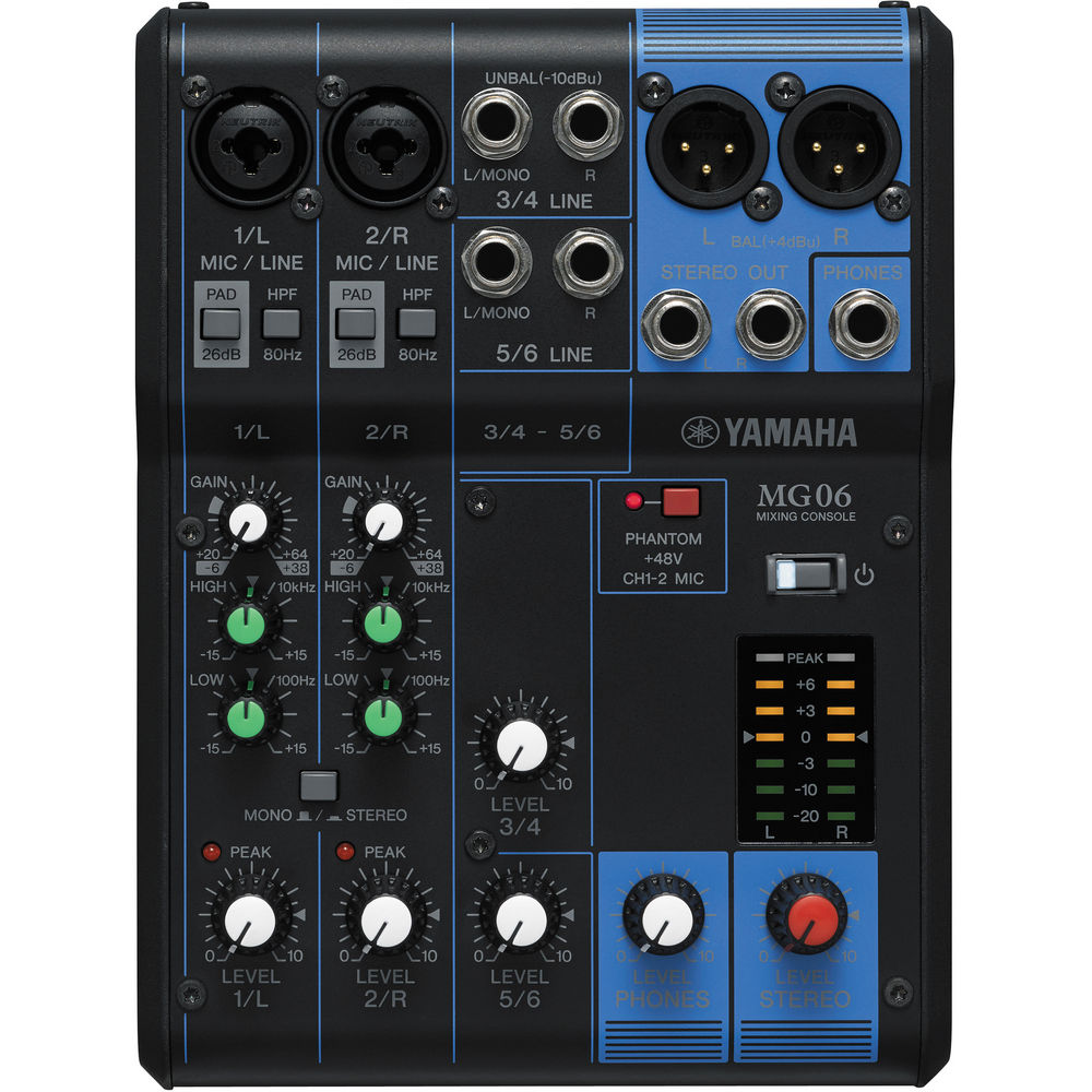 Yamaha MG06X - Sound Mixer – Music City Canada