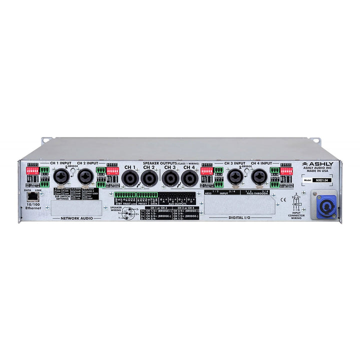 Ashly nXe1.54 amplifier plus OPDante and OPDAC4 Option Cards