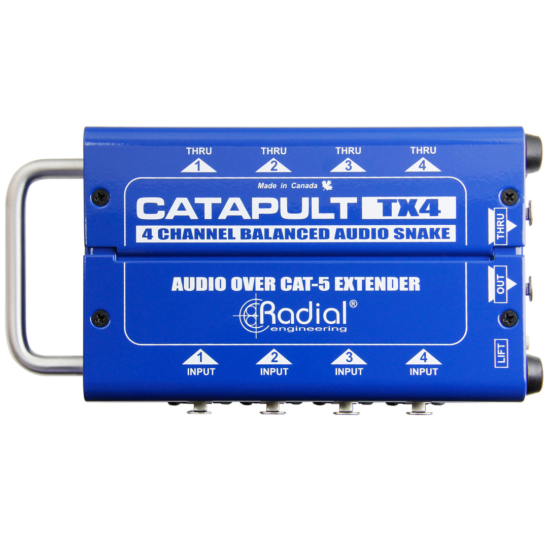 Radial Catapult TX4 4-Channel Cat 5 Snake for Audio/AES Routing (Transmitter)