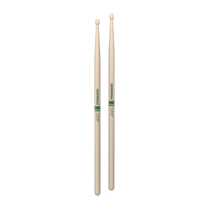 Promark RBHR565AW-Promark Rebound 5A Raw Hickory Drumsticks, Acorn Wood Tip
