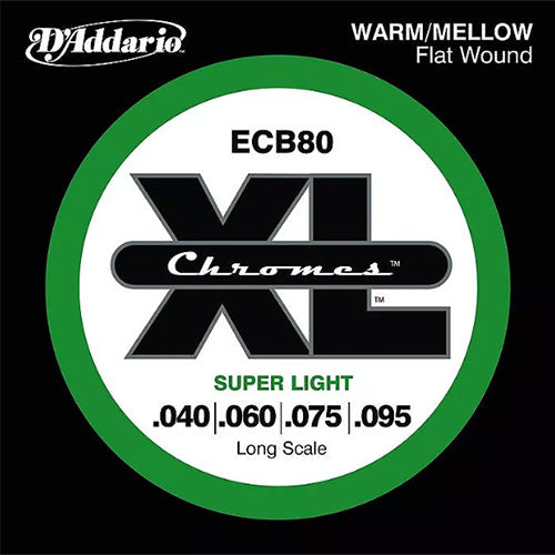 D'Addario ECB80 - SET BASS CHROMES 40-95 LONG