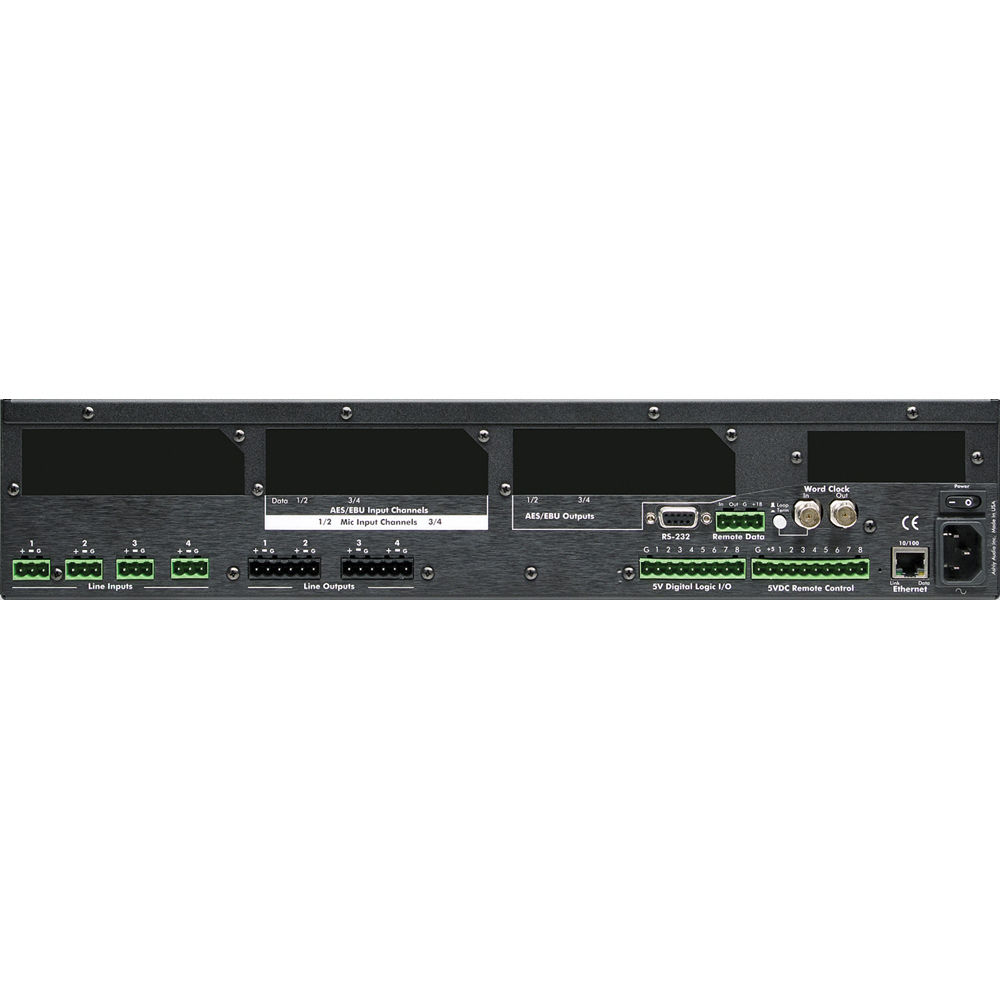 Ashly ne4400MS - Network Enabled Digital Signal Processor with Mic Input and AES Output Options