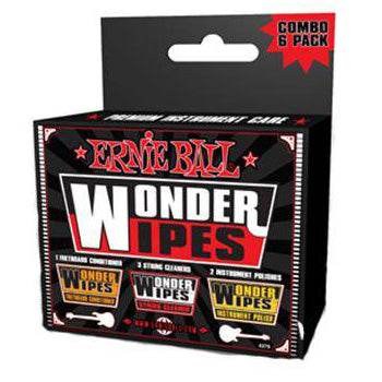 Ernie Ball Wonder Wipes Combo Pack (6-Pack)