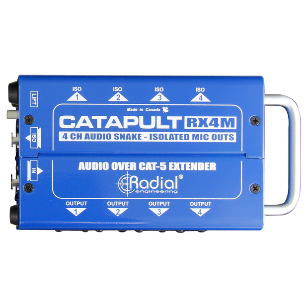 Radial Catapult RX4M Cat5 Snake for Mic-Level Routing (Receiver)