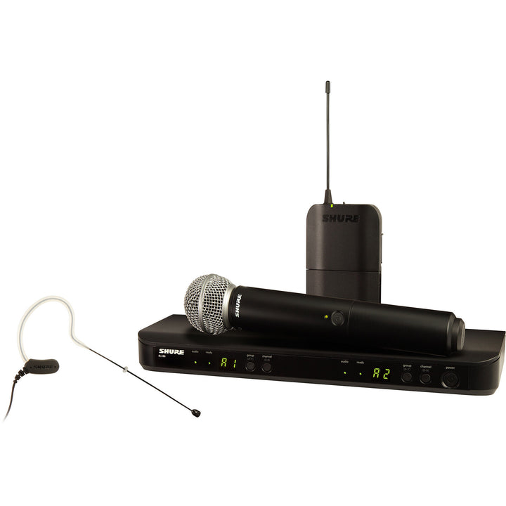 Shure BLX1288/MX153 Earset And Handheld Combo Wireless System Frequency J11