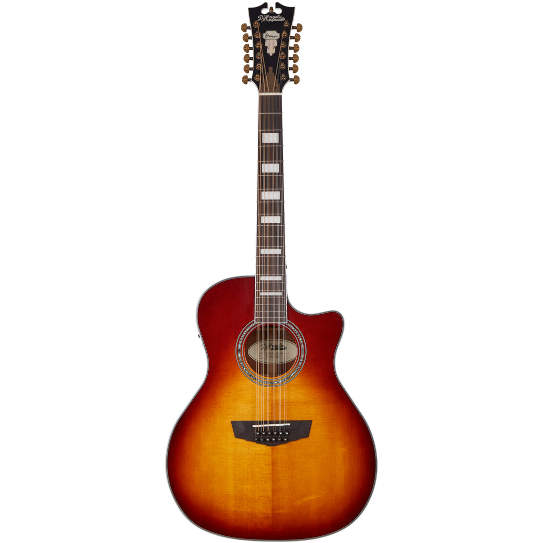 D'Angelico Premier Fulton 12-String Acoustic Guitar - Iced Tea Burst