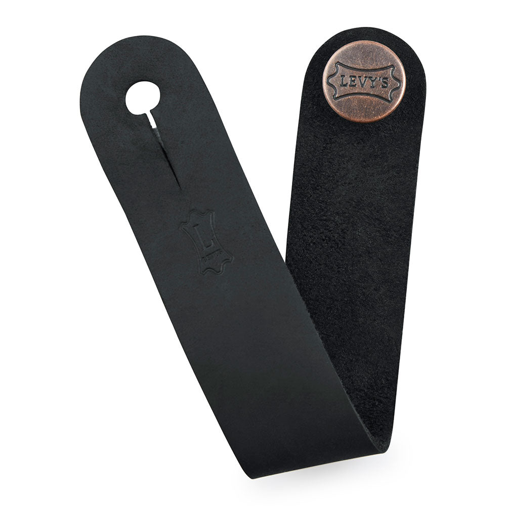 Levy's MM18CH Acoustic Adapter for Guitar Straps - Black