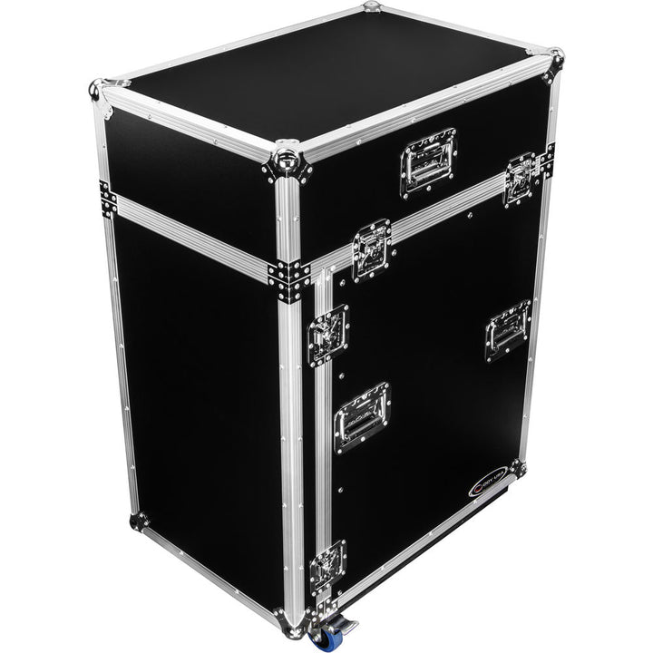 Odyssey FZ1416W Pro Combo Rack w/ Casters - 14U Over 16U