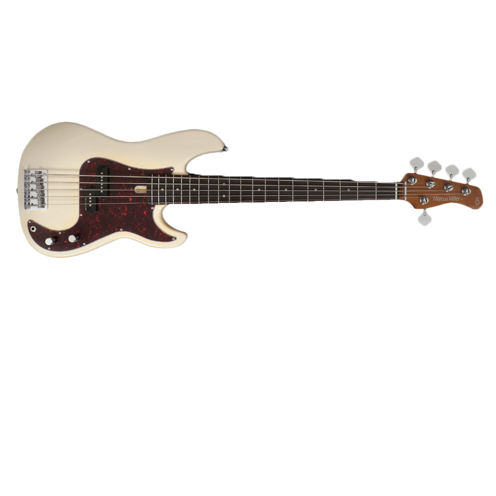 Sire Marcus Miller P5R Alder 5-String Electric Bass Guitar (Vintage White)