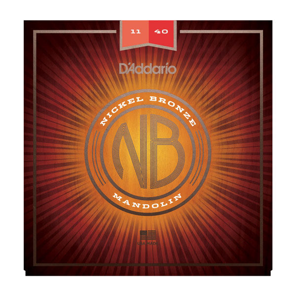 D'Addario NBM1140 - SET MANDO NICKEL BRONZE MED
