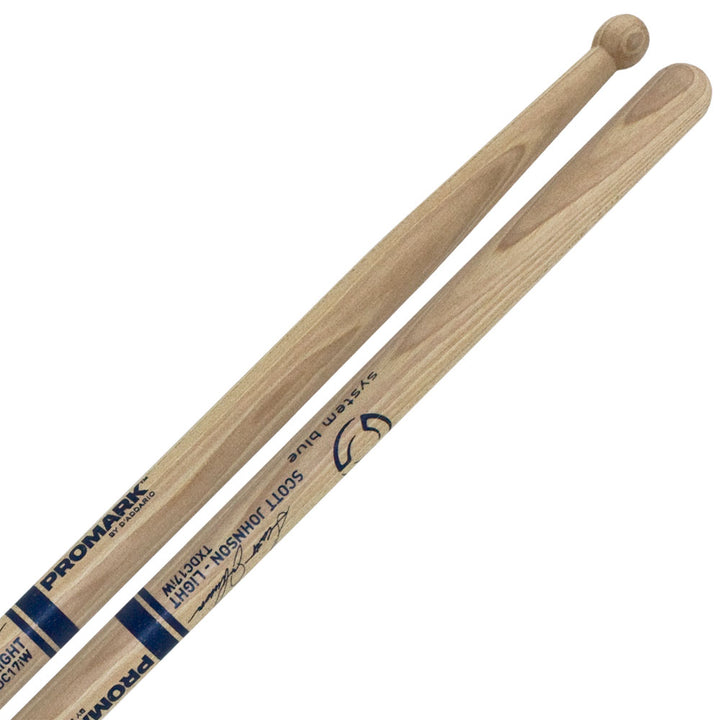 Promark TXDC17IW -Promark System Blue Scott Johnson DC17 Marching Snare Sticks