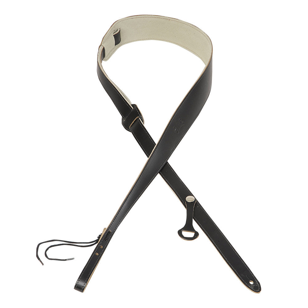 Levy's PM1-BLK Genuine Leather Acoustic/Resonator Straps