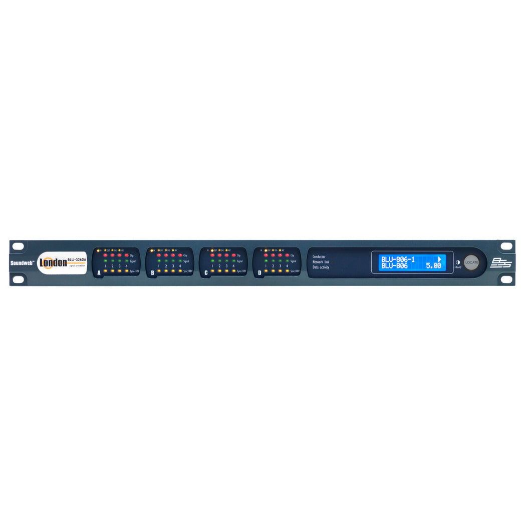 BSS BLU-326DA (BLU-326) I/O Expander with Digital Audio Bus and Dante