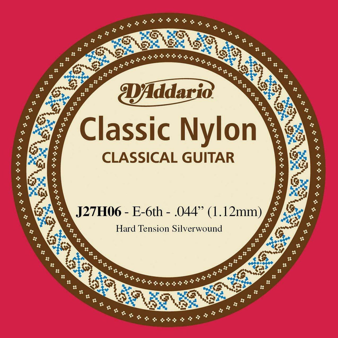 D'Addario J27H06 - SNGL SILVER 044/J27 6TH HARD