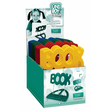 K&M 12440-22-PACK Uni-Boy Book Stands (4-Colors, 22-Pieces)