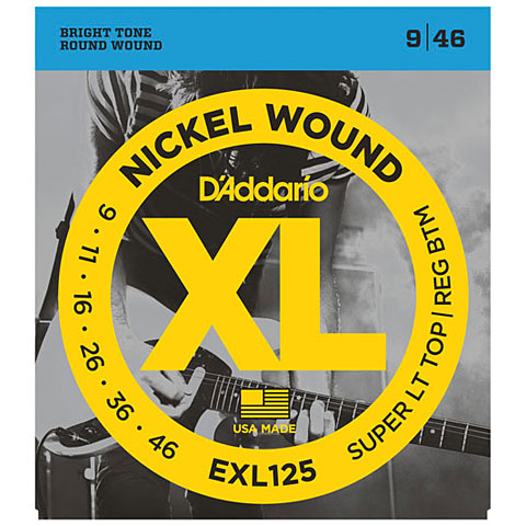 D'Addario EXL125 - SET ELEC GTR XL SUP LITE/REG