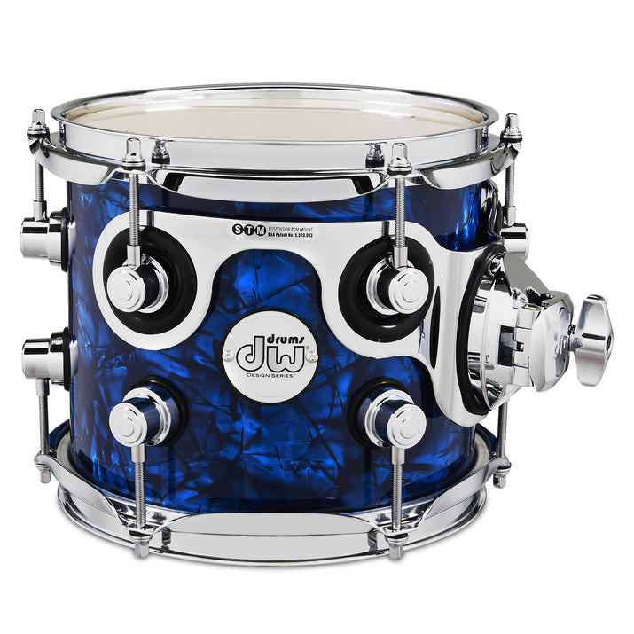 DW Design Series Rack Tom 7x8 Finish Ply - Deep Blue Marine