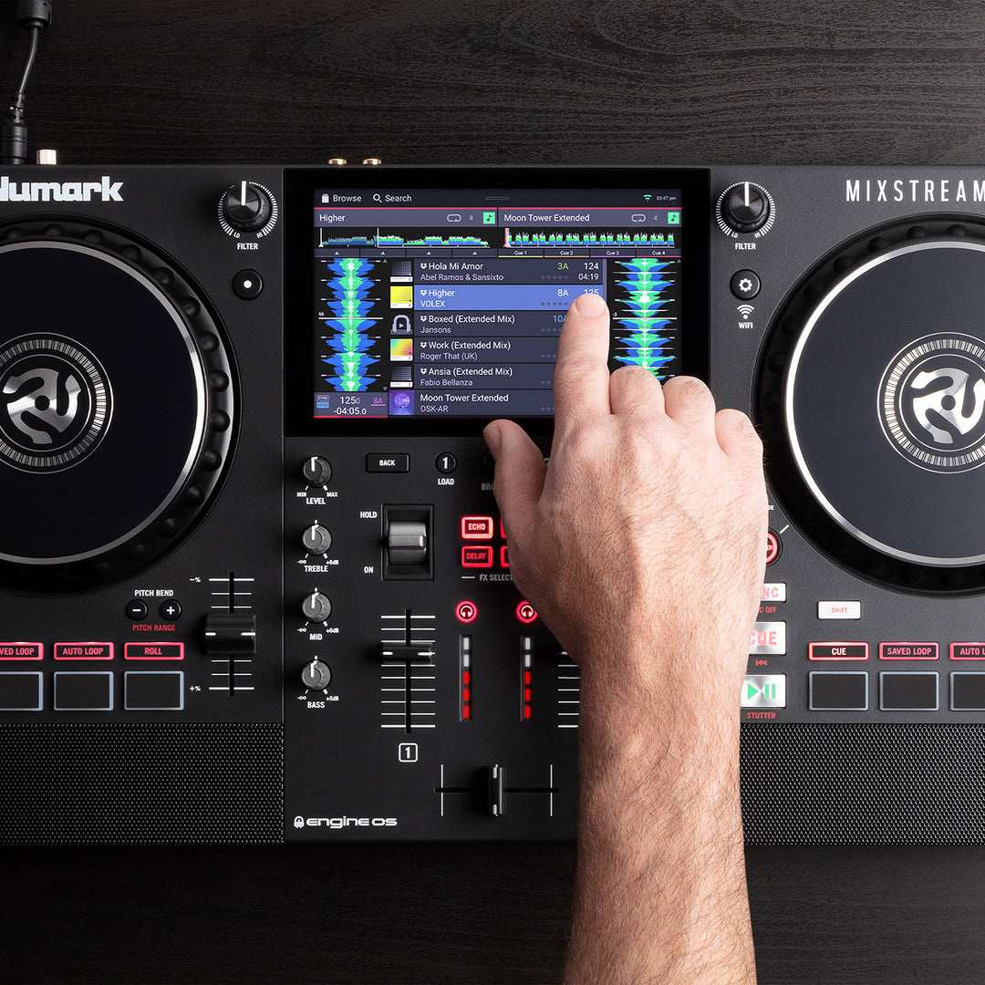Numark Mixstream Pro Standalone DJ Console w/ Wi-Fi Music Streaming & Speakers