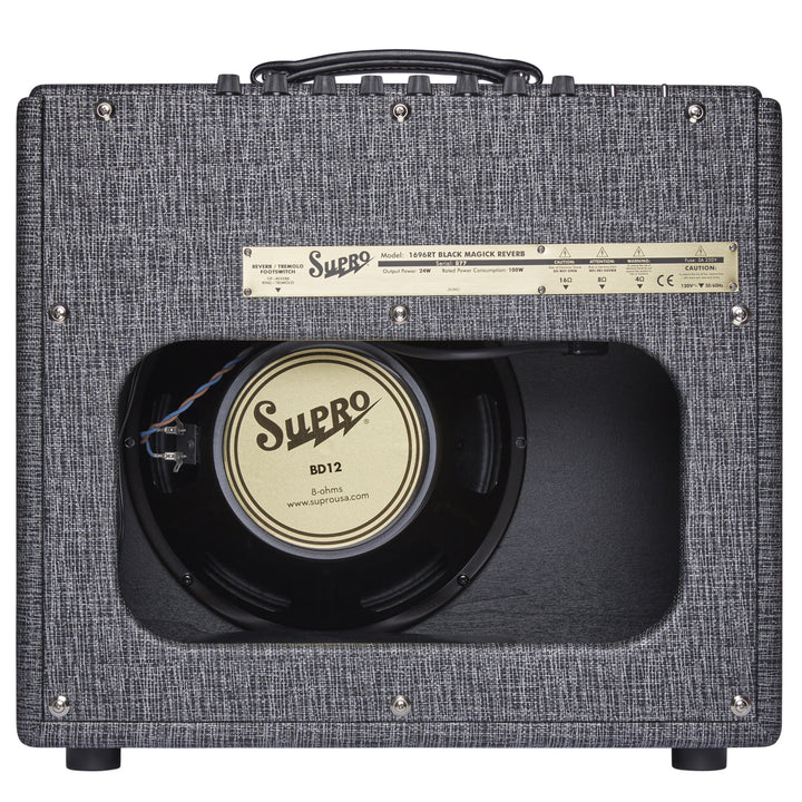 Supro 1696RT Black Magick Reverb Legend Series 25-Watt 1x12" Combo Guitar Amp