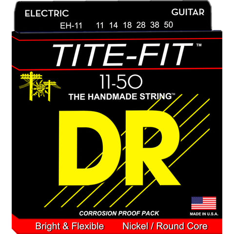 DR Strings EH-11 (Heavy) - Tite-Fit Nickel Plated Electric: 11, 14, 18, 28, 38, 50