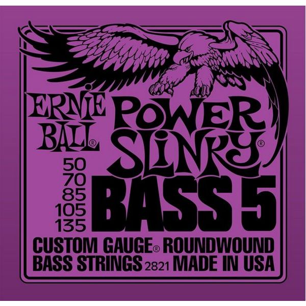 Ernie Ball 2821EB BASS POWER SLINK 5 STRING 50-135