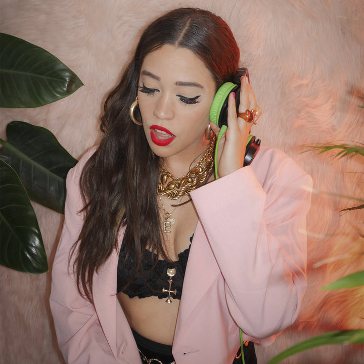 Pioneer DJ HC-CP08 Replacement Ear Pads & Cord for HDJ-CUE1 - Green