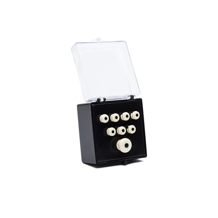 Martin Guitars, Inlaid Bridge & Endpins - White/Black