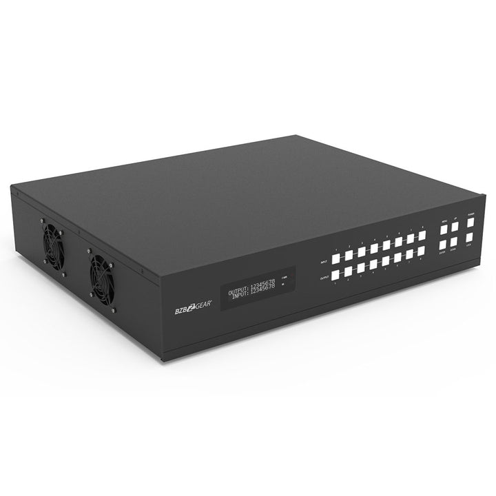 BZBGEAR - 8X8 HDMI and HDBaseT Matrix Switch with Bi-directional IR and ARC Function