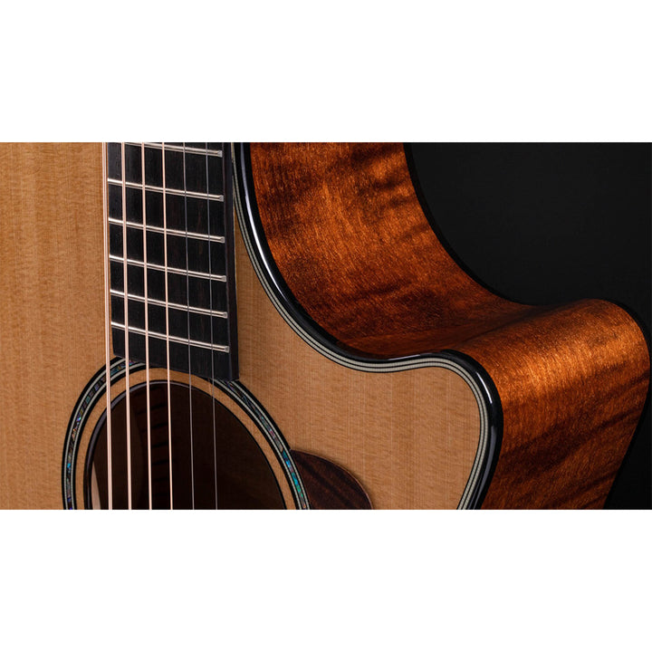 Taylor Guitars 612ce, Ebony Fretboard, Expression System ® 2 Electronics, Venetian Cutaway with Taylor Deluxe Hardshell Brown Case