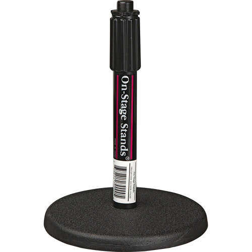 On-Stage DS7200B - Adjustable Height Desktop Mic Stand (Black)